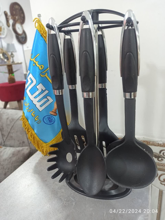 قیمت سرویس 7 پارچه کفگیر و ملاقه پلاستیکی