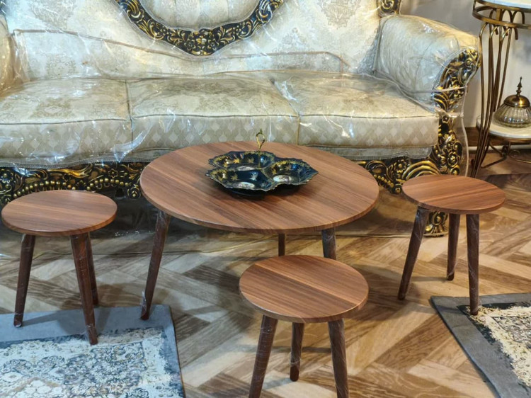 قیمت جلو مبلی و عسلی گرد مدل ونوس - ارسال رایگان