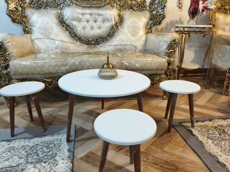 قیمت خرید جلو مبلی و عسلی گرد مدل ونوس - ارسال رایگان