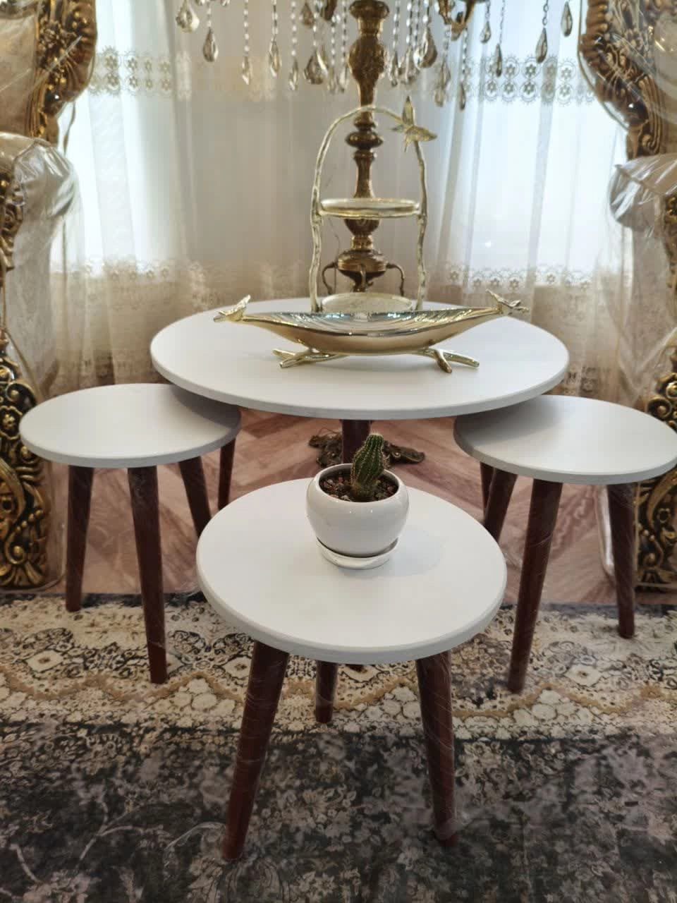 مشخصات جلو مبلی و عسلی گرد مدل ونوس  - ارسال رایگان
