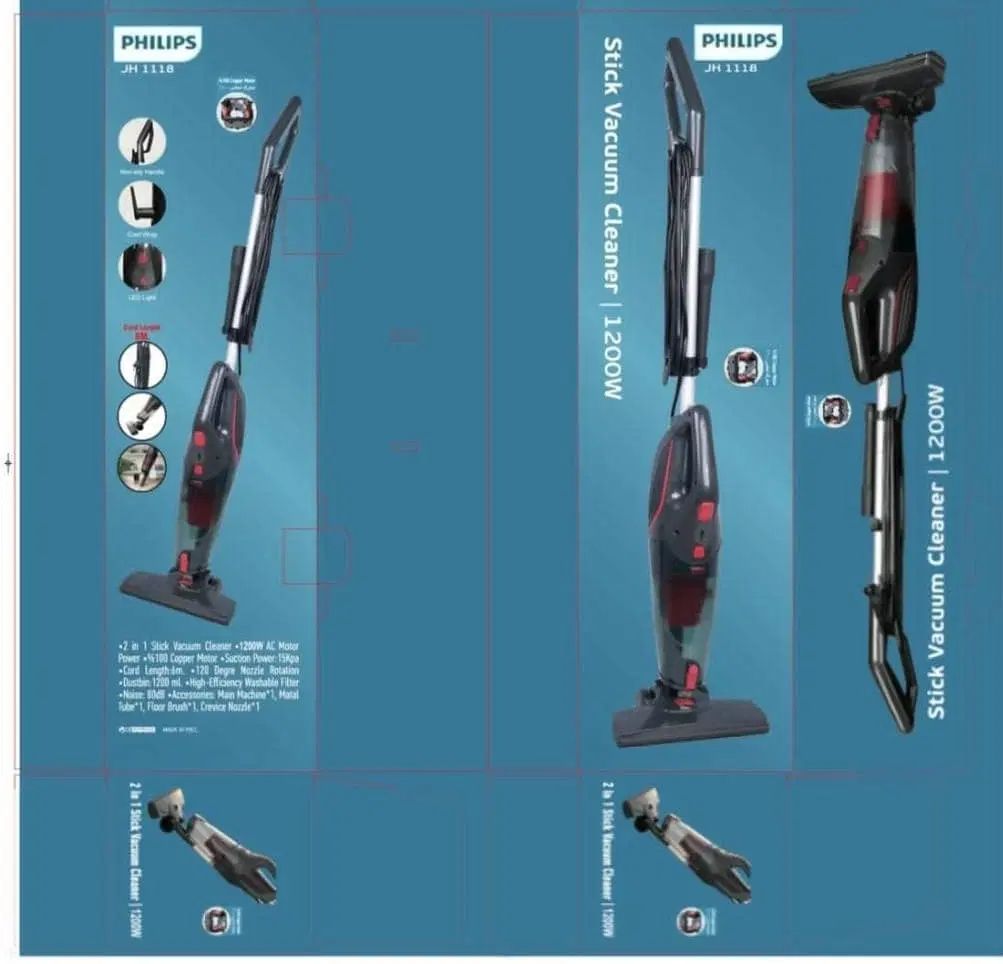 قیمت جارو عصایی و پرتابل فیلیپس JH1118